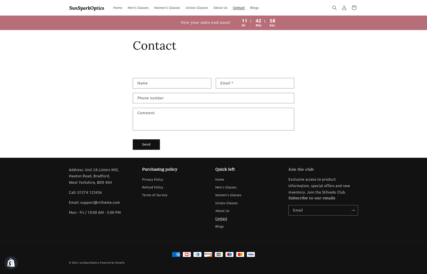 Sunsparkoptics - eyewear dropship store single product - Ready to Launch!