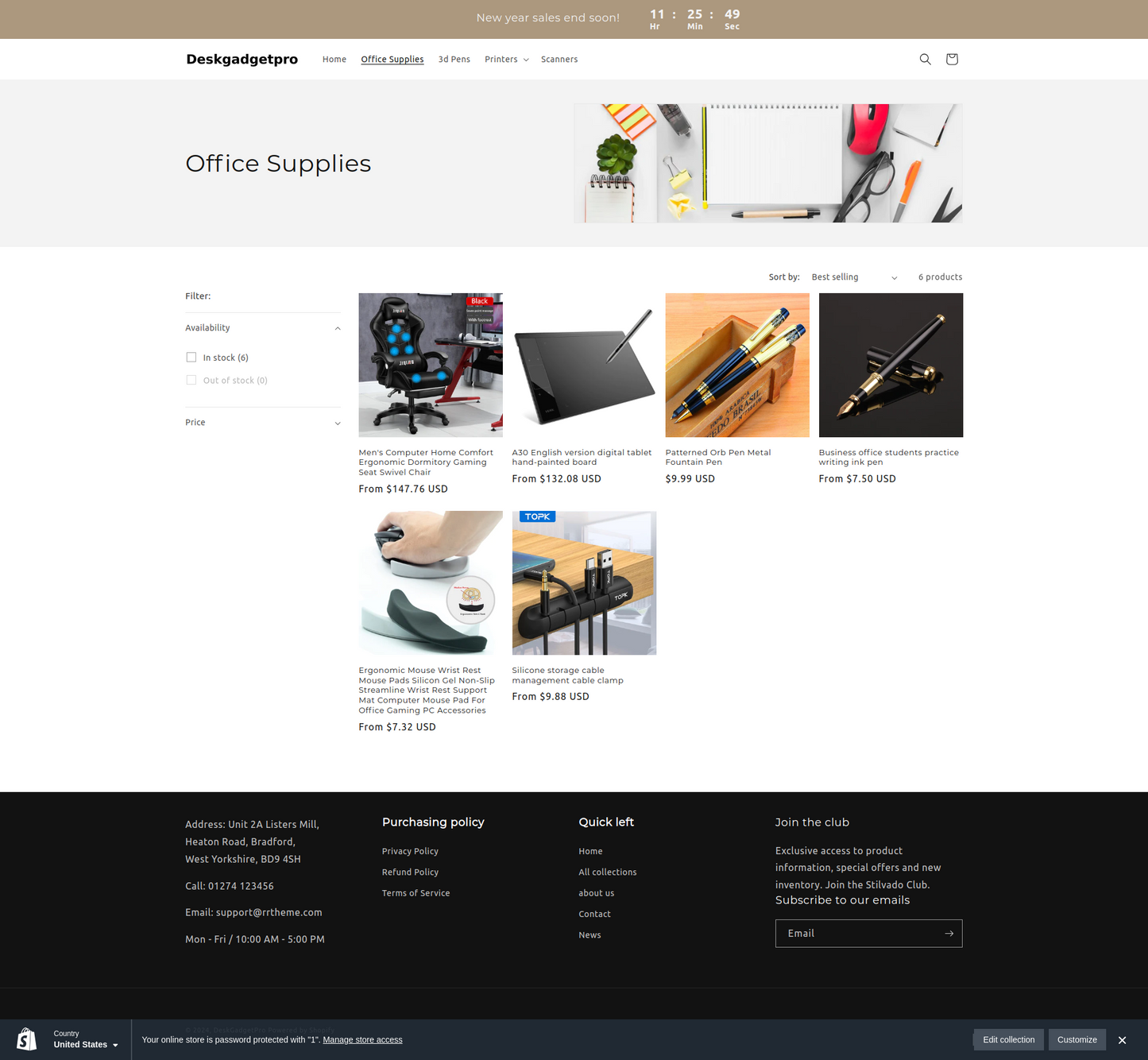 Deskgadgetpro - Electric Gadget shopify dropship store - single product - Ready to launch!