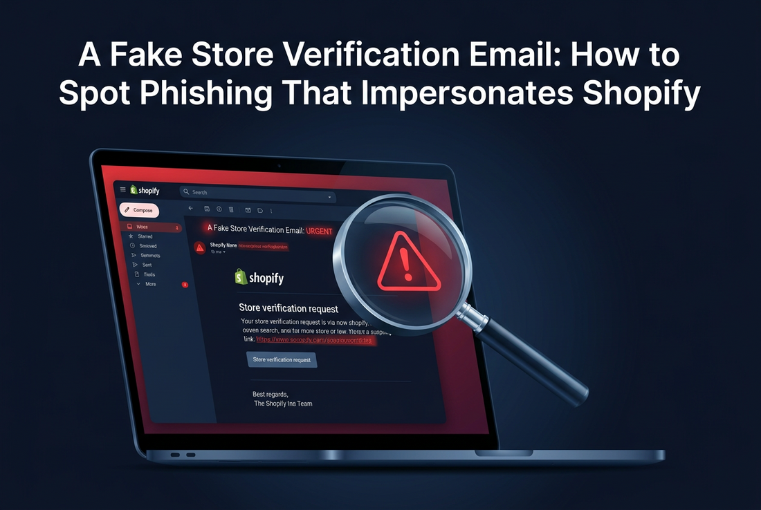 A Fake Store Verification Email: How to Spot Phishing That Impersonates Shopify