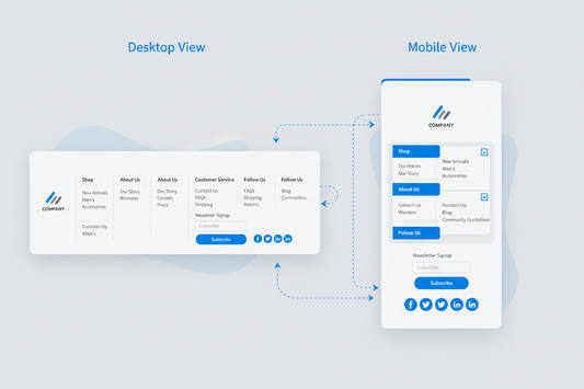 Dynamically Change Footer Layout Based on Device (Desktop vs Mobile)