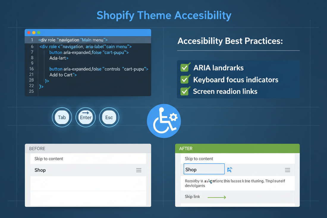 How to Add Accessibility Features (ARIA and Keyboard Navigation) to Custom Shopify Theme Components