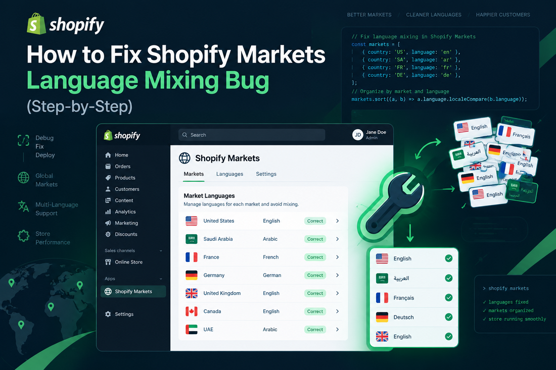 How to Fix Shopify Markets Language Mixing Bug (Step-by-Step)