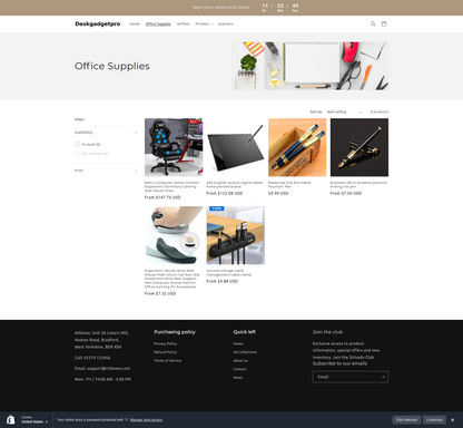 Deskgadgetpro - single product dropship gadget store - Ready to launch!
