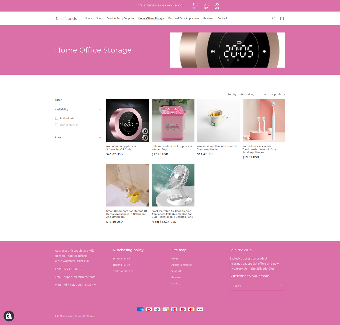 MiniNeeds Multi Products Dropship Shopify Store - Ready to Launch!