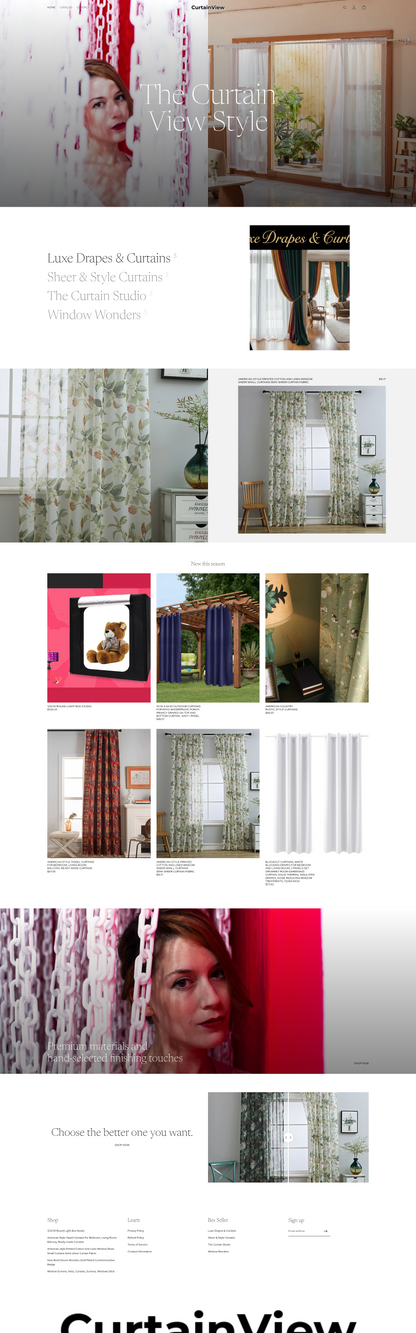 CurtainView - Home Office Curtain - Single products  - Ready to launch!