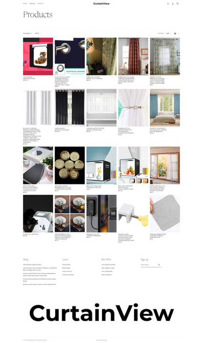 CurtainView - Home Office Curtain - Single products  - Ready to launch!