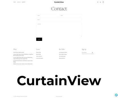 CurtainView - Home Office Curtain - Single products  - Ready to launch!
