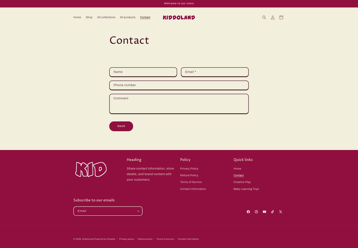KiddoLand - Kids Toys & Acceessories - Single products  - Ready to launch!