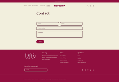 KiddoLand - Kids Toys & Acceessories - Single products  - Ready to launch!