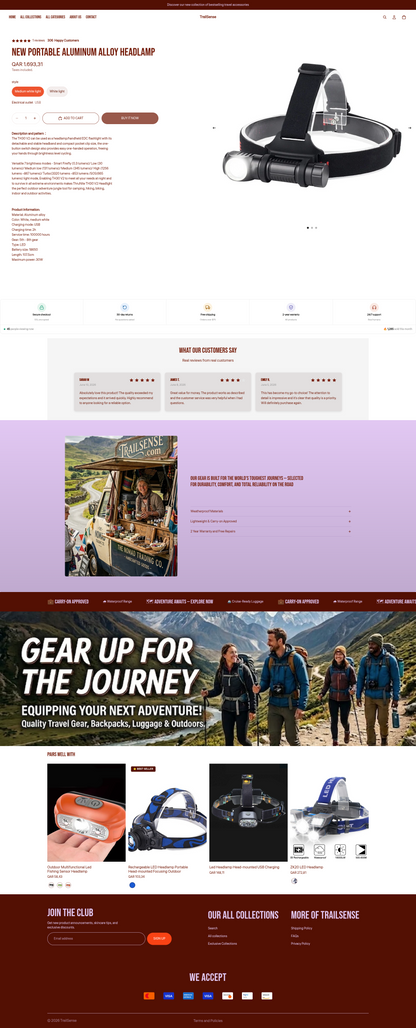 TrailSense - Train and travelling Acceessories - Multi products  - Ready to launch!
