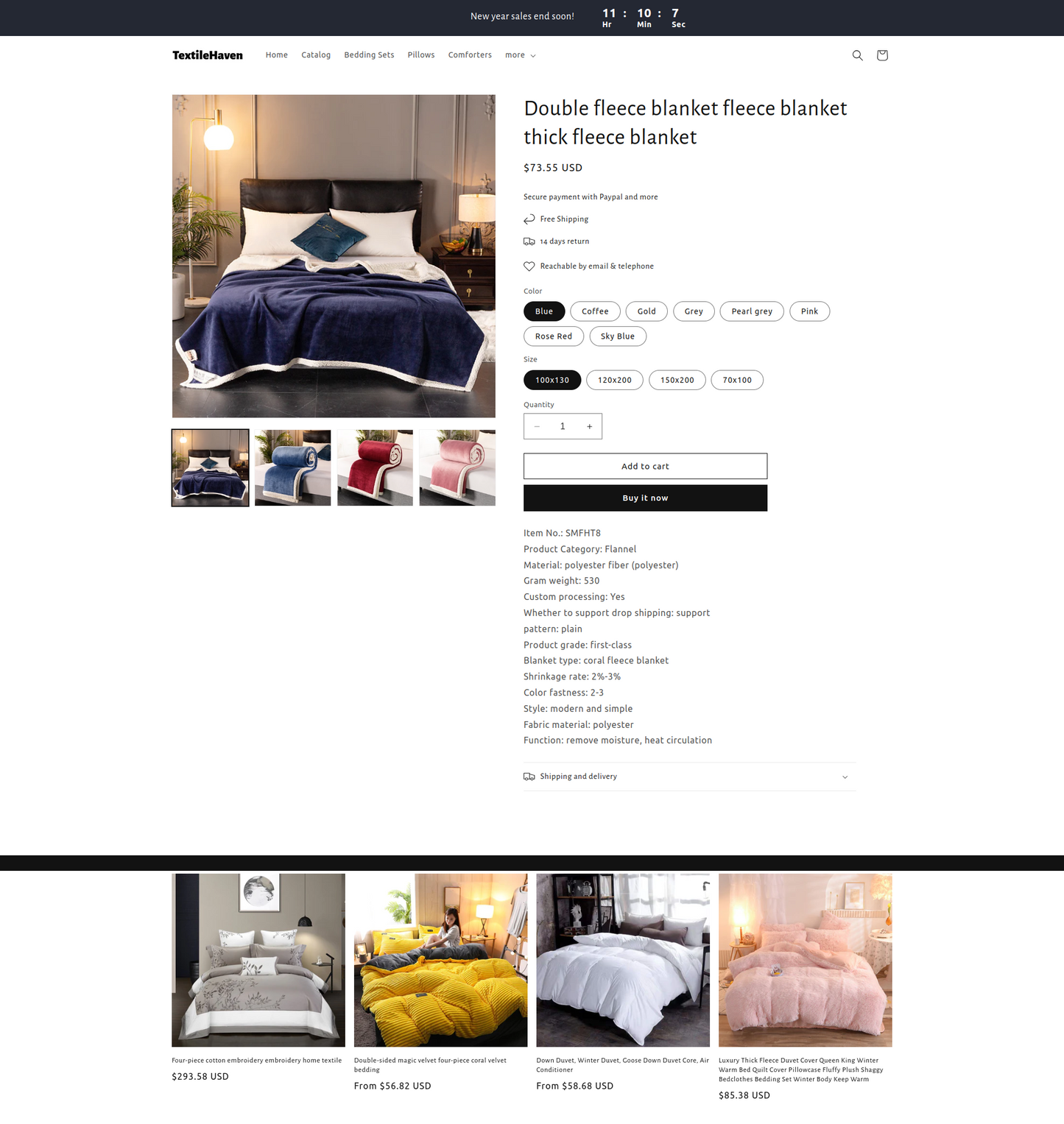 TextileHaven Clothing Dropshipping Shopify Store – Ready to Launch!